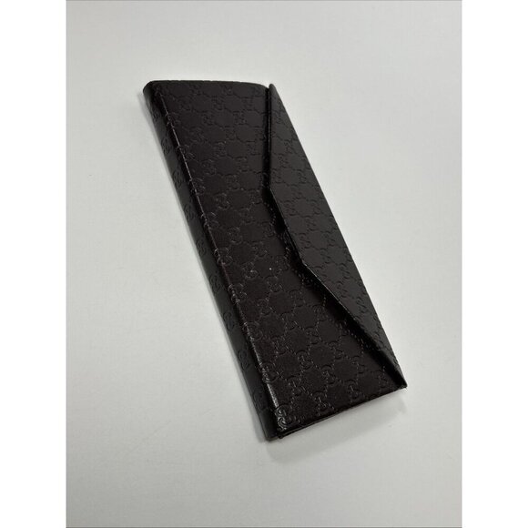 GUCCI Authentic Triangle Brown Sunglasses Case Collapsable - Picture 10 of 11